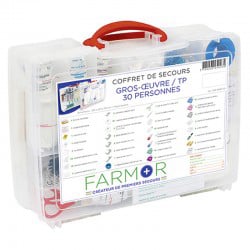 Coffret de secours « Gros Œuvre / TP » 30 personnes