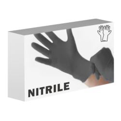 Gants d'examen NOIRS en Nitrile