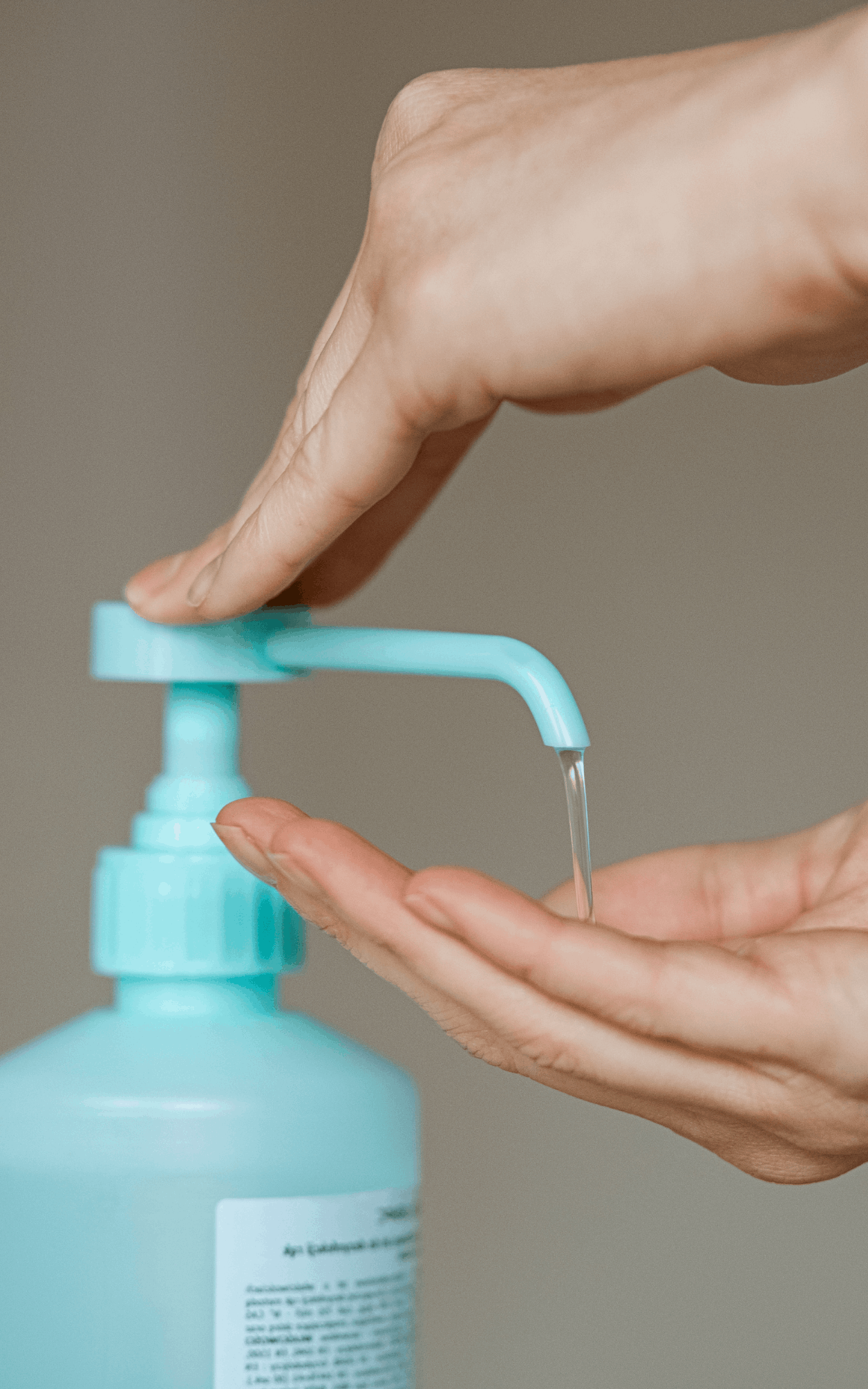 Flacon de gel hydroalcoolique